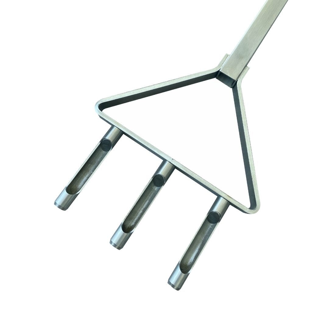 RISISANI Premium Hand Aerator L-101 in Stainless Steel RISISANI Rasenrakel Germany