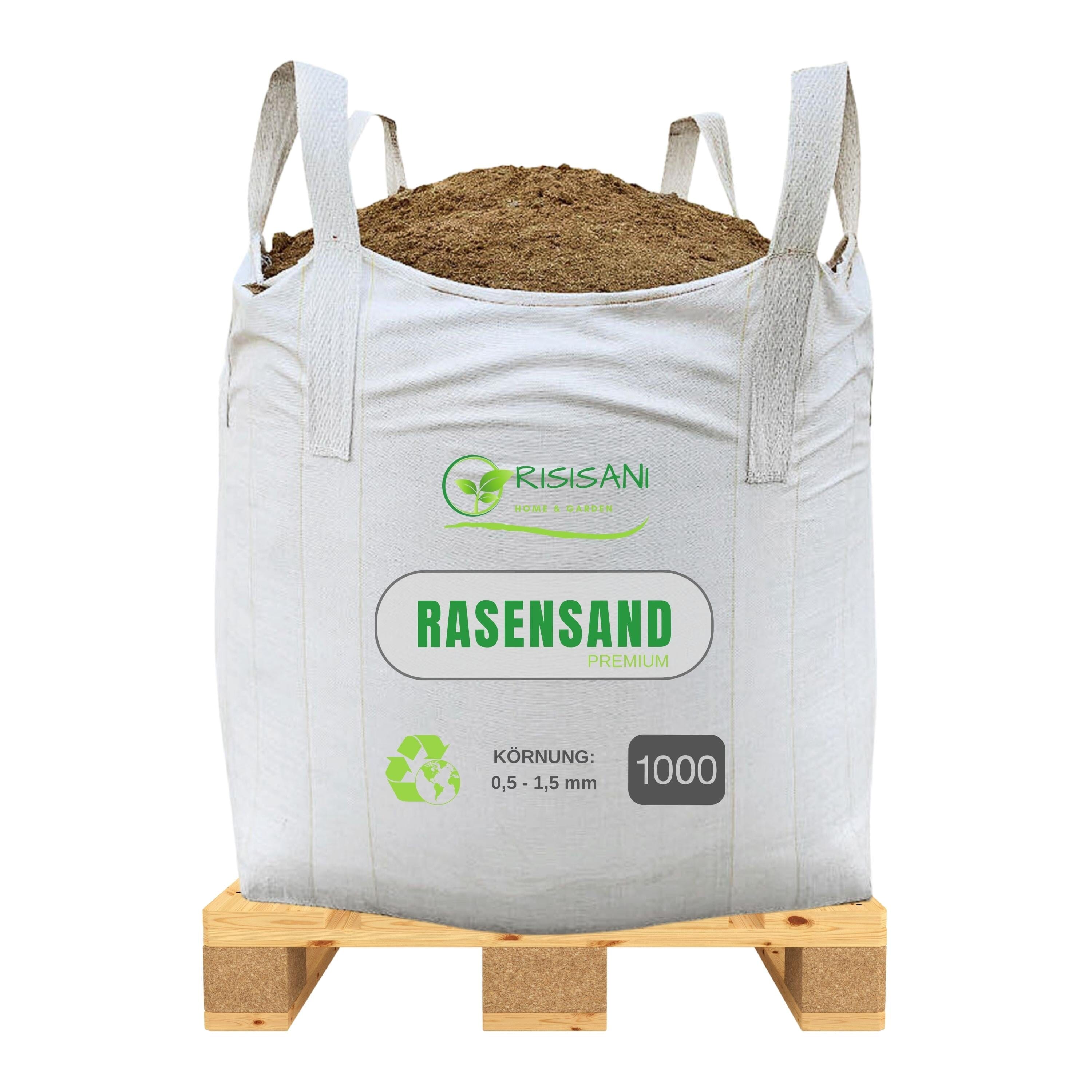 RISISANI Premium lawn sand 1000 kg | quartz sand with grain size 0.5-1.5 mm RISISANI