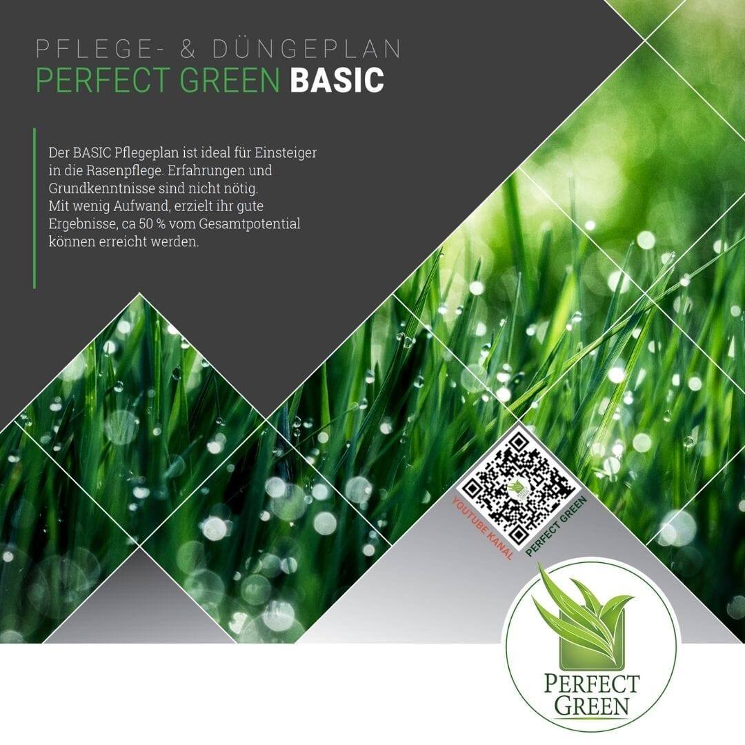 Lawn Care & Fertilization Plan "BASIC" RISISANI Rasenrakel Germany